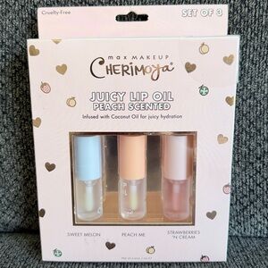 Juicy Lip Oil Peach Scented Set - Sweet Melon, Peach Me, Strawberries 'N Cream